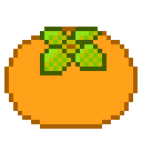 輪郭を付けた柿